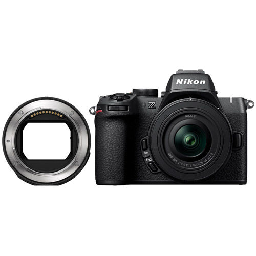 Z50 II Mirrorless Kit w/ Z DX 16-50mm f/3.5-6.3 VR Lens w/ NIKKOR FTZ II Mount Adapter