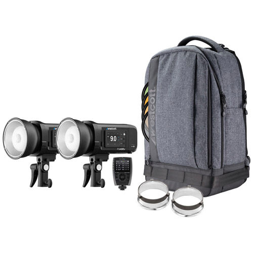 FJ400 II Strobe 2-Light Backpack Kit with FJ-X3 M Universal Wireless Trigger