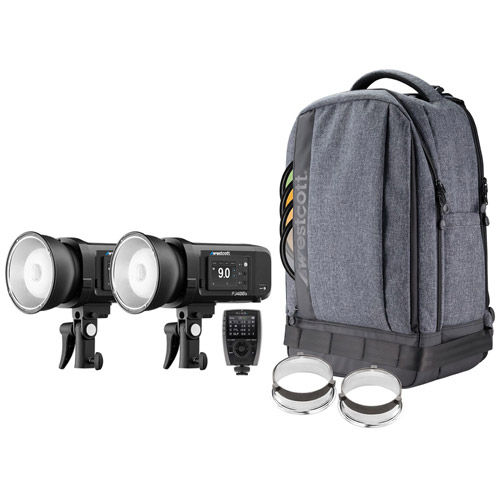 FJ400 II Strobe 2-Light Backpack Kit with FJ-X3 S Wireless Trigger for Sony Cameras