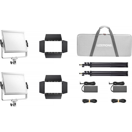 Litemons LP1200R RGB LED Light Panel (2-Light Kit)