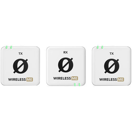 Wireless ME Dual Compact Digital Wireless Microphone System (2.4 GHz, White)