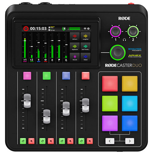 RODECaster Duo Audio Podcast Production Studio (Black)