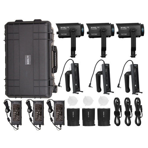 Forza 60CR RGBLAC LED Spotlight 3-Light Kit with Rolling Hard Case