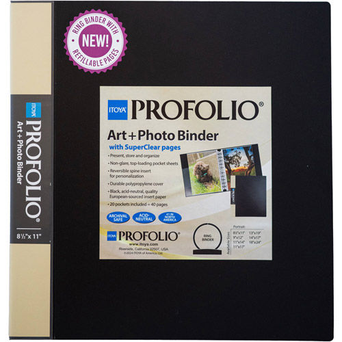 8.5" x 11" Art+Photo Multi-Ring Binder Includes 20 Pockets (40 Page Views)