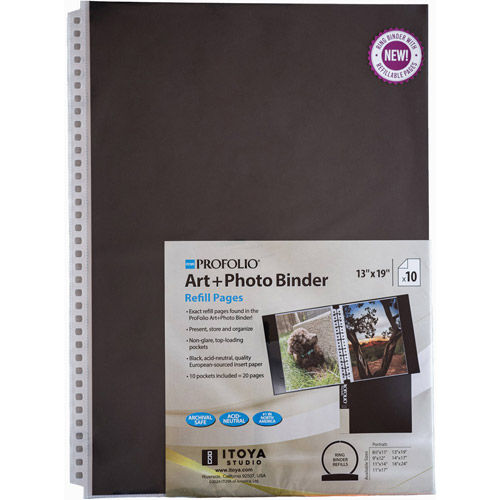 13" x 19" Refill Pages Art+Photo Multi-Ring Binder - Includes 10 Pockets