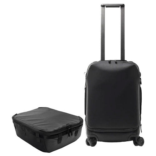 PRO-CREATOR: Roller Pro Carry-On - Black w/ Camera Cube XL
