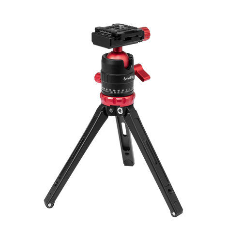 Metal Tabletop Tripod with Arca-Swiss Plate and Panoramic Ball Head