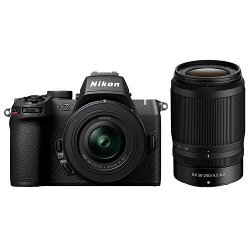 Z50 II Mirrorless Kit w/ Z DX 16-50mm f/3.5-6.3 VR Lens w/ NIKKOR Z DX 50-250mm f/4.5-6.3 VR Lens