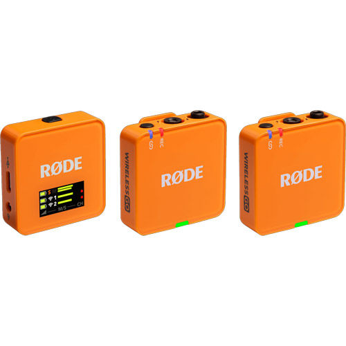 Wireless GO III (Gen 3) 2-Person Compact Digital Wireless Microphone System/Recorder 2.4 GHz,Orange