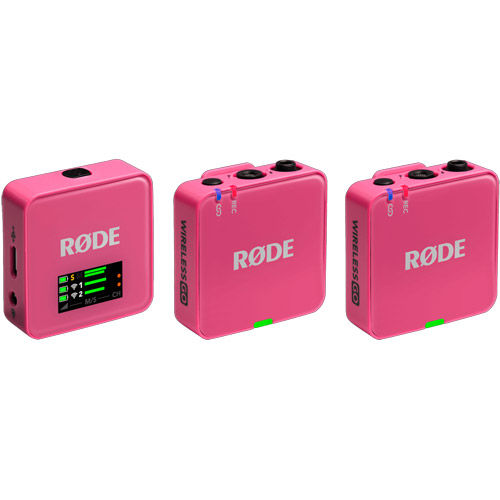 Wireless GO III (Gen 3) 2-Person Compact Digital Wireless Microphone System/Recorder 2.4 GHz, Pink