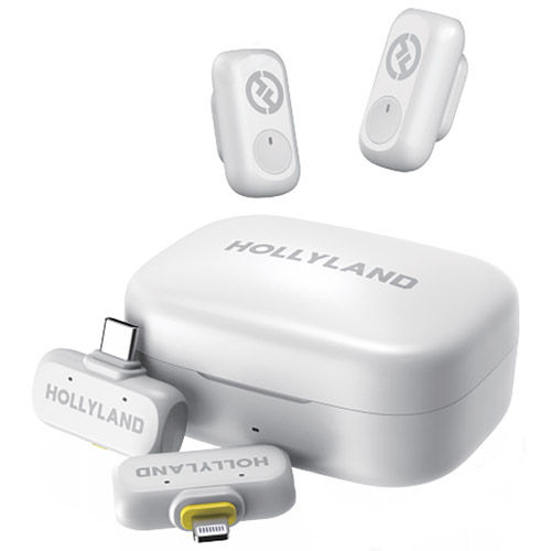 LARK A1 Combo (Ivory White, with USB-C RX + Lightning RX + Charging Case) Wireless Microphone