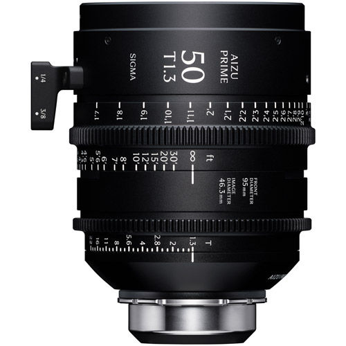 50mm T1.3 LF FL F/AP5 (Feet) Aizu Prime Cine Lens for PL Mount w/ eXtended Data