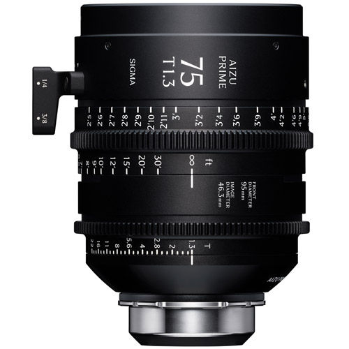 75mm T1.3 LF FL F/AP5 (Feet) Aizu Prime Cine Lens for PL Mount w/ eXtended Data