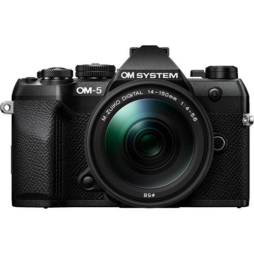 OM-5 Mark II Mirrorless Kit, Black w/ M.Zuiko Digital 14-150mm f/4.0-5.6 II Lens