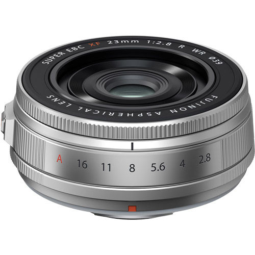 Fujinon XF 23mm f/2.8 R WR Silver Lens