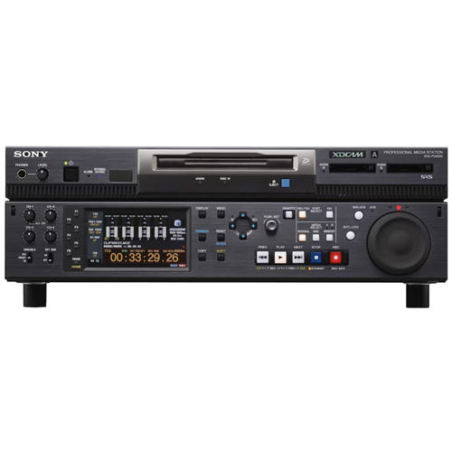 XDCAM Deck / IT Server with two SxS Memory Slots, Professional Disc Drive and 500GB SSD