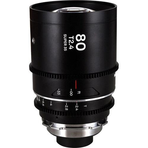 Nanomorph 80mm T2.4 1.5x S35 Anamorphic Lens for ARRI PL and Canon EF Mount (Silver Flare)