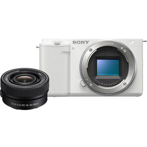 Alpha ZV-E10 Mirrorless Kit White w/ 16-50mm OSS II PZ Lens
