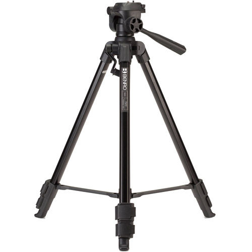 T800EX Digital Tripod - 3 Section Aluminum Legs with 3-Way Pan/Tilt + Verticle Postion Head
