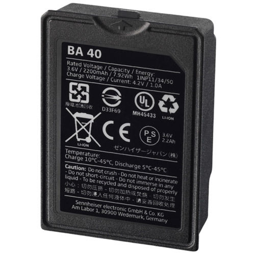 BA 40 Rechargeable Battery for SL 133-S DW and SL 153-S DW Tablestand