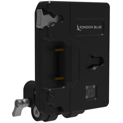 Pro Battery Plate with Swiveling Rod Block (Gold Mount, Raven Black)