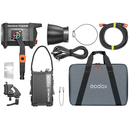 KNOWLED M300R RGB LED Monolight Kit with Carrying Case