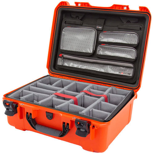 940 Case w/ Lid Organizer and Padded Divider - Orange