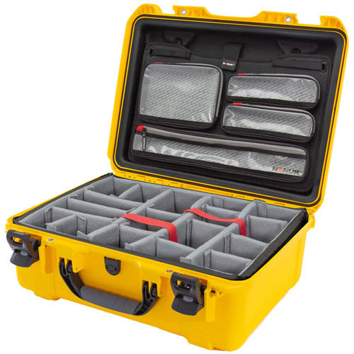 940 Case w/ Lid Organizer and Padded Divider - Yellow