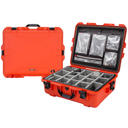 945 Case w/ Lid Organizer and Padded Divider - Orange