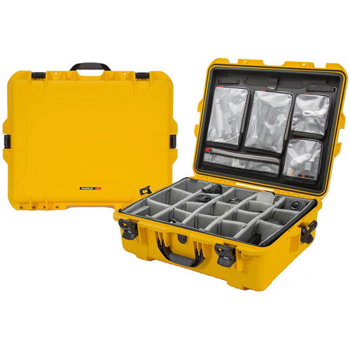 945 Case w/ Lid Organizer and Padded Divider - Yellow