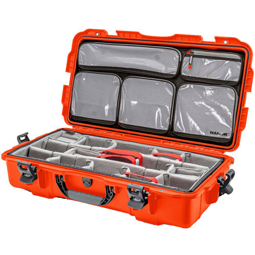 980 Case w/ Lid Organizer and Padded Divider - Orange