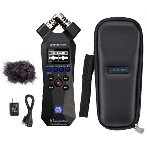 H1essential 2-Track 32-Bit Float Portable Audio Recorder Bundle w/ APH-1e Accessory Pack