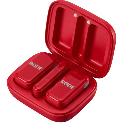 Wireless Micro - 2-Person Ultracompact Microphone System with USB-C Connector (2.4 GHz, Red)