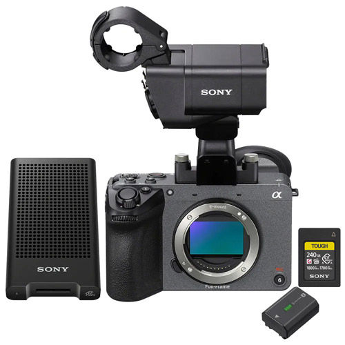 FX2 Full-frame Cinema Camera (Body Only) w/XLR Handle Bundle w/ MRWG3 + CEAG240T + NPFZ100