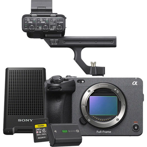 FX3A Full-Frame Cinema Camera with XLR Handle Unit Bundle w/MRWG3 +CEAG240T + NPFZ100