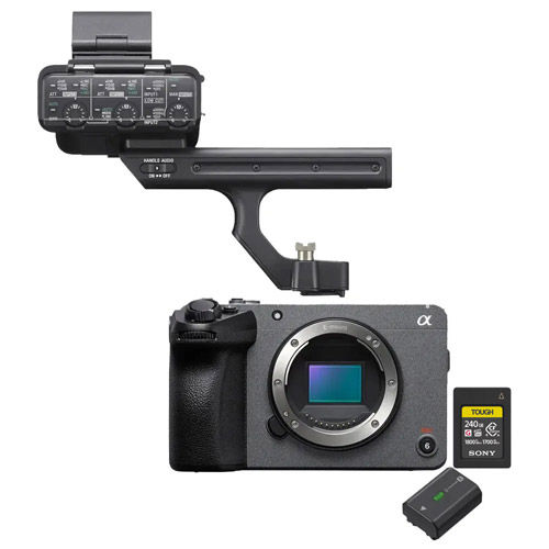FX30 Cinema Line Super 35 Camera with XLR Handle Bundle w/240GB CF express card and NPFZ100 battery