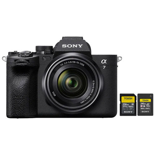 Alpha A7IV Mirrorless Kit w/FE 28-70mm f/3.5-5.6 OSS Lens w/240GB CFE  A Card & 256GB SD Card