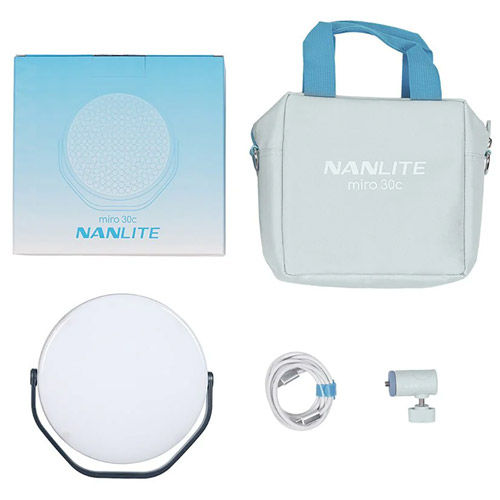 miro 30c RGB Round LED Light Panel (Midnight Blue)