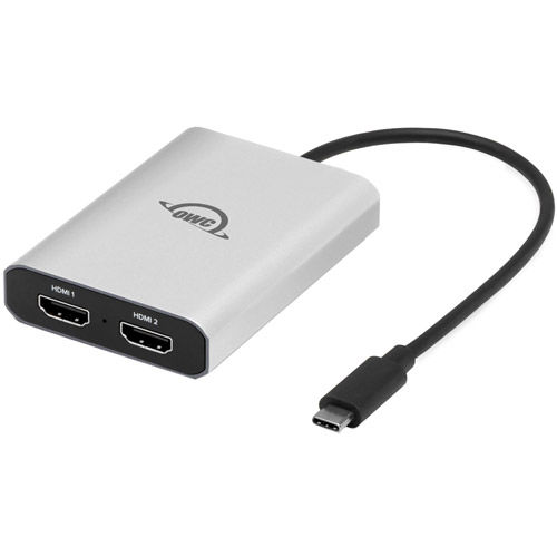 USB-C Dual HDMI 4K Display Adapter with DisplayLink