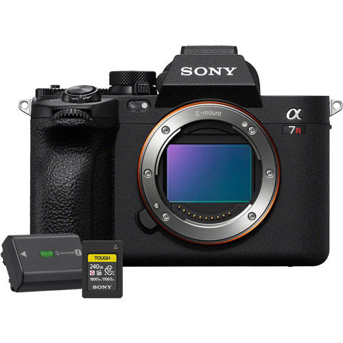 Alpha A7RV Mirrorless Body w/NPFZ100 Battery & TOUGH-G 240GB CFexpress Type A Card