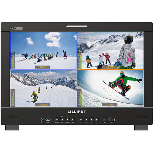 Q18 17.3" 12G-SDI/HDMI Broadcast Studio Monitor (Gold Mount)
