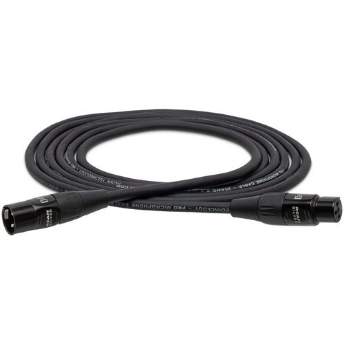 Pro REAN XLR Male to XLR Female Microphone Cable (25' , Black)