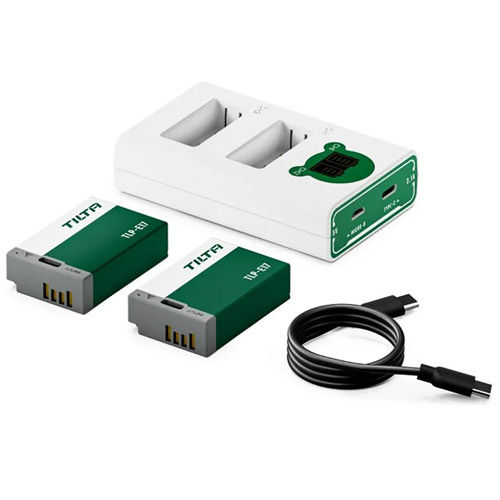 LP-E17 Dual Channel Charger and 2 Battery Kit (Forest Green)