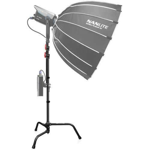 C-Stand with 40" Arm and Turtle Base (Black, 9.7')