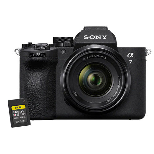 Alpha A7V Mirrorless Kit w/FE 28-70mm f/3.5-5.6 OSS ll Lens w/ TOUGH-G 240GB CFexpress Type A Card