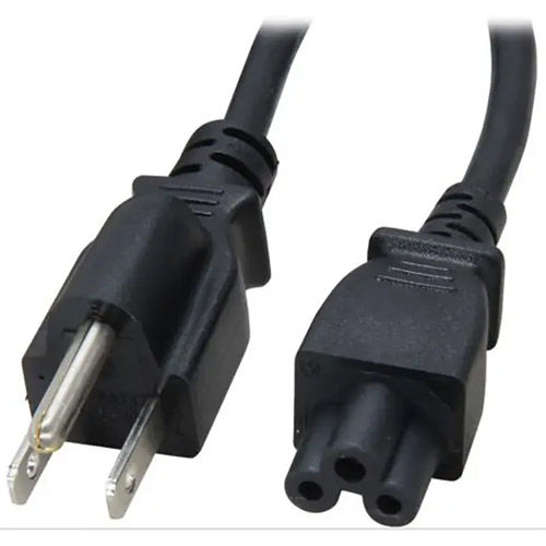 6 ft. 18AWG 3 Prong Notebook Power Cord NEMA 5-15P to IEC C5