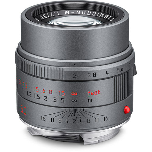 50mm f/2.0 ASPH APO-Summicron-M Metal Gray Lens (E39)