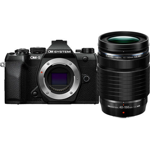 OM-5 Mark II Mirrorless Body, Black w/ M.Zuiko Digital ED 40-150mm f/4.0 PRO Lens