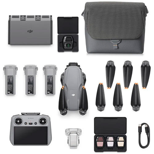 Air 3S Fly More Combo with RC 2 Remote Controller with Bonus Wide Angle Lens
