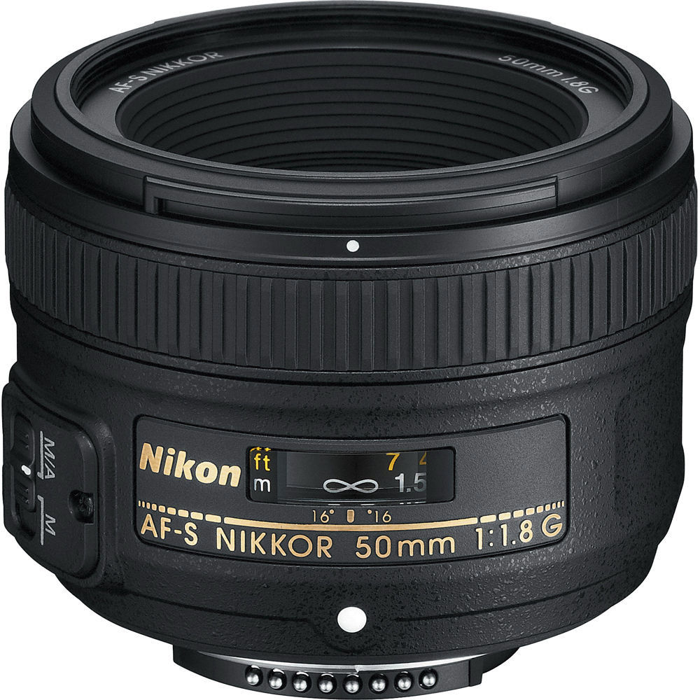 Nikon AF-S NIKKOR 50mm f/1.8 G Lens 2199 Full-Frame Fixed